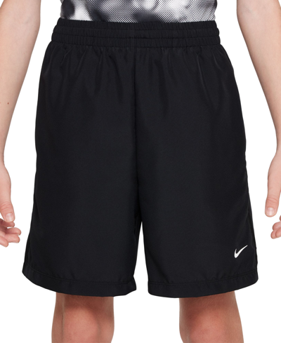 Nike Kids' Big Boys Dri-fit Multi+ Training Shorts In Black,white