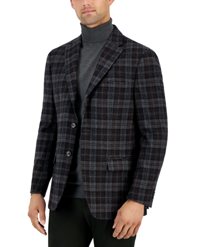 Tommy Hilfiger Men's Modern-fit All Wool Sport Coats In Grey,brown