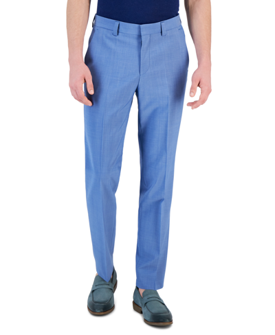 Hugo By  Boss Men's Modern-fit Light Blue Superflex Suit Pants