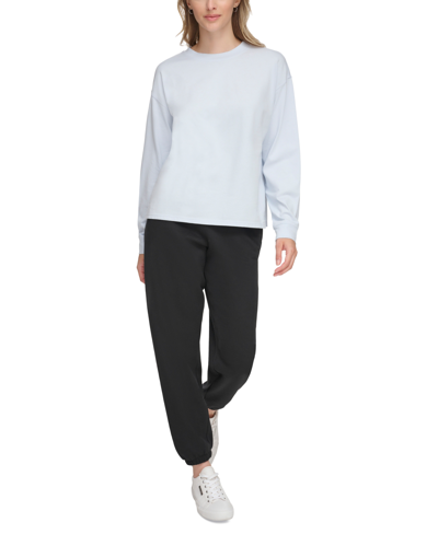 Calvin Klein Performance Women's Long-sleeve Crewneck T-shirt In Spray