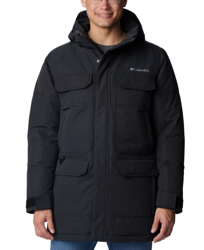 Columbia Men's Landroamer Down Parka Coat In Black