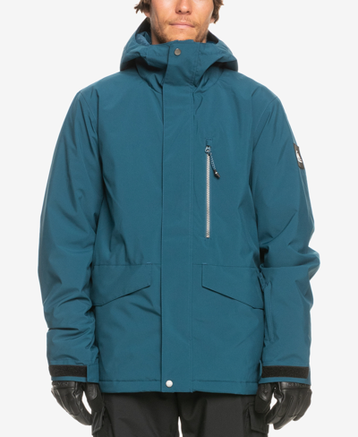 Quiksilver Men's Snow Mission Solid Jacket In Majolica Blue