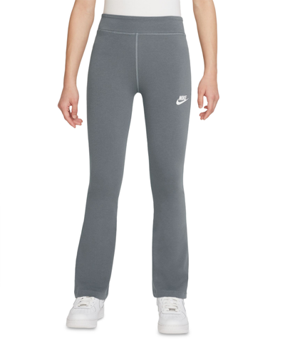 Nike Kids' Big Girls Sportswear Favorites Swoosh Leggings In Smoke Grey