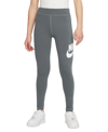 Nike Sportswear Big Girls' Essentials Mid-rise Leggings In Grey