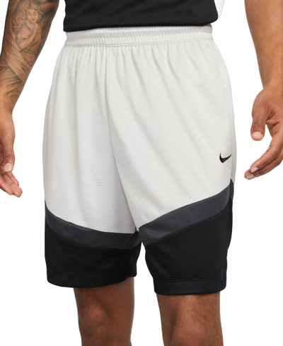 Nike Icon Men's Dri-fit Drawstring 8" Basketball Shorts In Grey
