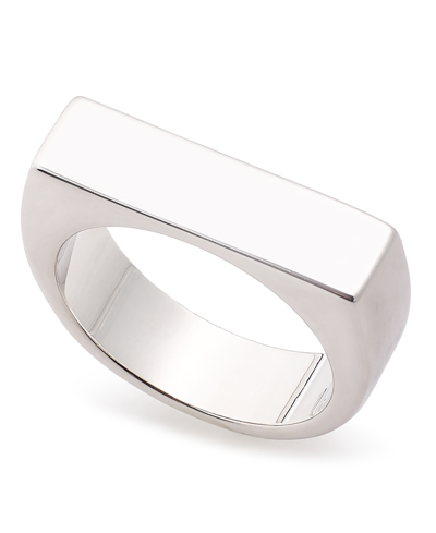 On 34th Silver-tone Signet Ring, Created For Macy's
