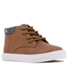 Nautica Little Boys Wharf Harbour Casual High-top Sneaker In Tan,navy