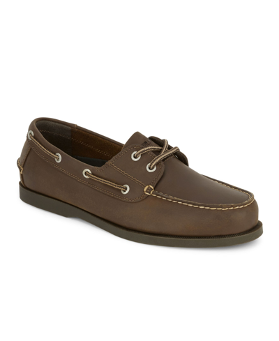 Dockers Vargas Mens Boat Shoes Classic Leather Casual Shoes For Men In Burgundy