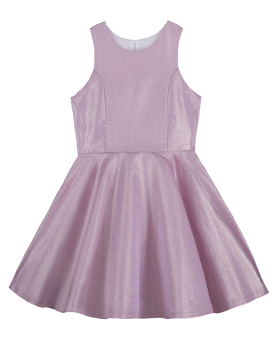 Calvin Klein Kids' Big Girls Sleeveless Skater Dress In Lavender