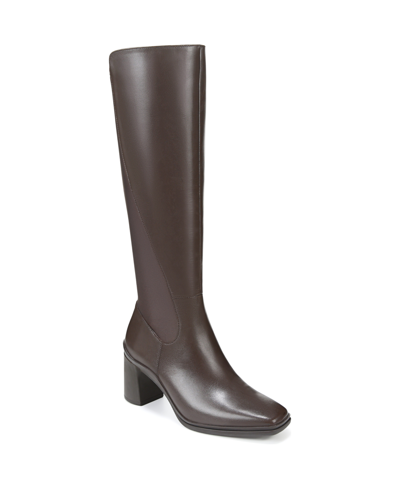 Naturalizer Axel 2 Waterproof High Shaft Boots In Oxford Brown Waterproof Leather
