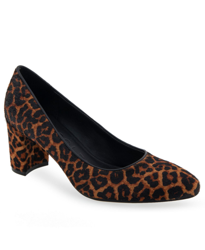 Aerosoles Betsy Dress-pump-high In Leopard Combo - Calf Hair