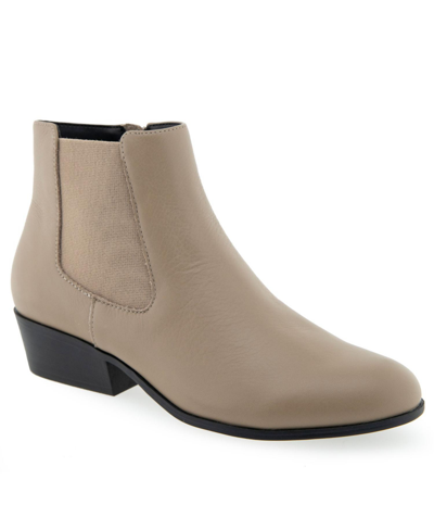 Aerosoles Cerros Bootie-midcalf Bootie In Trench Coat Leather