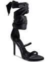 AAJ BY AMINAH AYLA ANKLE-TIE STRAPPY DRESS SANDALS