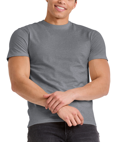 Alternative Apparel Men's Hanes Originals Tri-blend Short Sleeve T-shirt In Slate Tri-blend