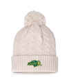 TOP OF THE WORLD WOMEN'S TOP OF THE WORLD CREAM NDSU BISON PEARL CUFFED KNIT HAT WITH POM