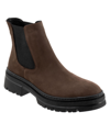 Bueno Darla Lug Chelsea Boot In Brown Nubuck