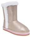 Sugar Big Girls Milhoja Sueded Faux Fur Cozy Boots In Gold