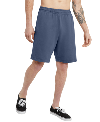 Alternative Apparel Men's Hanes Originals Garment Dyed 8" Sweat Shorts In Saltwater