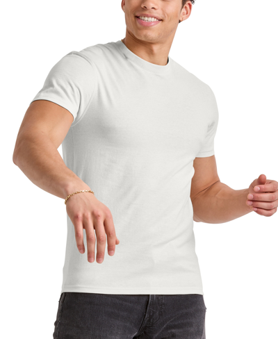 Alternative Apparel Men's Hanes Originals Tri-blend Short Sleeve T-shirt In Eco White