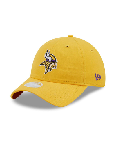 New Era Women's  Gold Minnesota Vikings Core Classic 2.0 9twenty Adjustable Hat