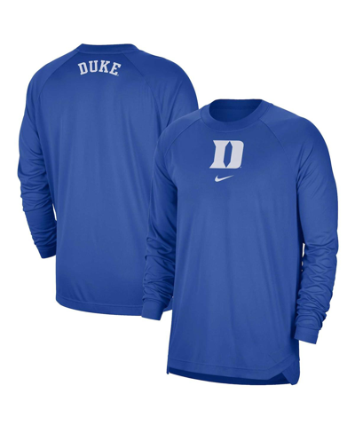 Nike Men's  Royal Duke Blue Devils Basketball Spotlight Performance Raglan T-shirt