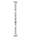 Posh Tech Unisex Skinny Nikki Stainless Steel Chain-link Band For Apple Watch Size- 42mm, 44mm, 45mm, 49mm In Silver