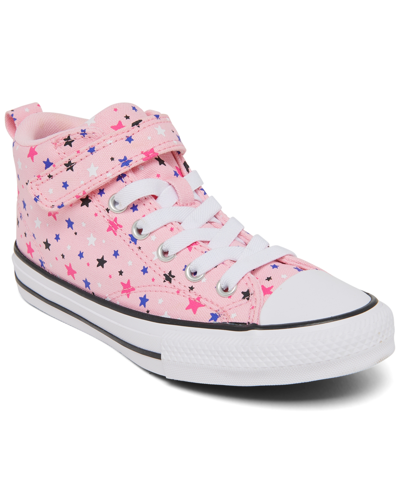 Converse Kids' Little Girls Chuck Taylor All Star Malden Street Stars Casual Sneakers From Finish Line In Pink