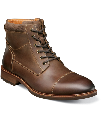 Florsheim Men's Chalet Cap Toe Lace Up Boots In Brown Crazy Horse