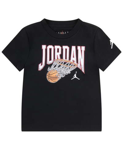 Jordan Kids' Big Boys Buckets Short Sleeve T Shirt In Black