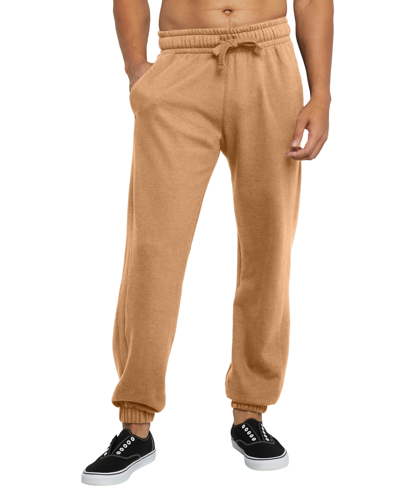 Alternative Apparel Men's Hanes Originals Fleece Jogger With Pockets Sweatpants In Brown