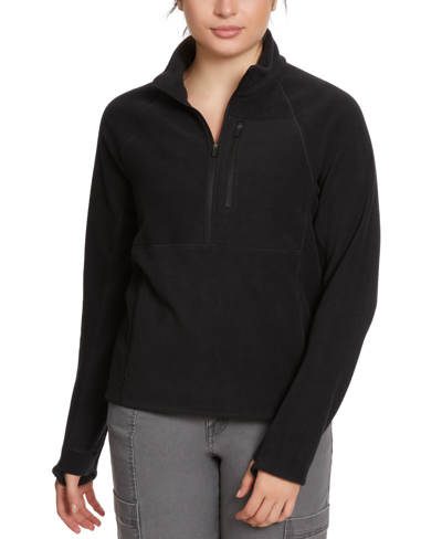 Bass Outdoor Women's Half-zip Long-sleeve Fleece In Black Beau