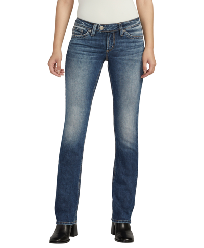 Silver Jeans Co. Tuesday Low Rise Slim Bootcut Jeans In Indigo