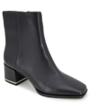 Kenneth Cole New York Edie Block Heel Bootie In Black - Leather