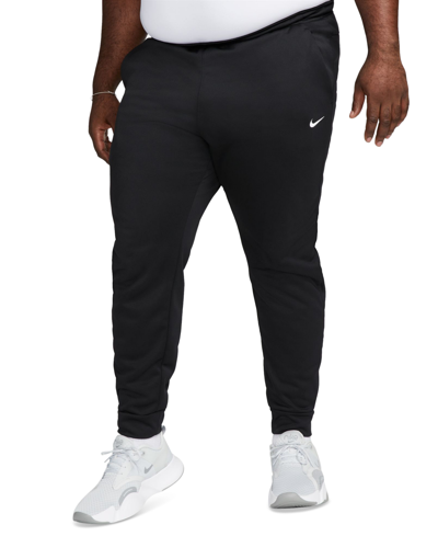 Nike Men's Therma-fit Tapered Fitness Pants In Black,white