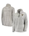 G-iii 4her By Carl Banks Women's  Gray Vegas Golden Knights Sherpa Quarter-zip Pullover Jacket In Gray