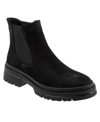 Bueno Darla Lug Chelsea Boot In Black Nubuck