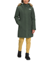 The North Face Arctic Waterproof 600-fill-power Down Parka With Faux Fur Trim In Almond Butter