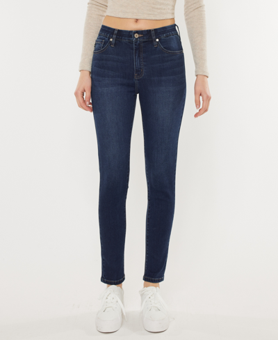 Kancan B. Super High Rise Super Skinny Jean In Blue In Multi