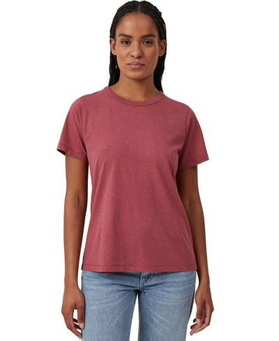 Cotton On Women's The 91 Classic Short Sleeve T-shirt In Plum Marle