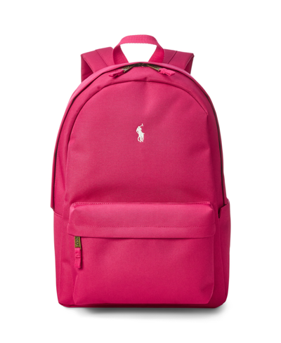 Polo Ralph Lauren Kids' Logo Backpack In Sport Pink