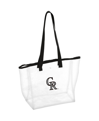 Logo Brands Women's Colorado Rockies Stadium Clear Tote In Black