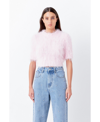 Endless Rose Women's Short Sleeve Sweater In Pink