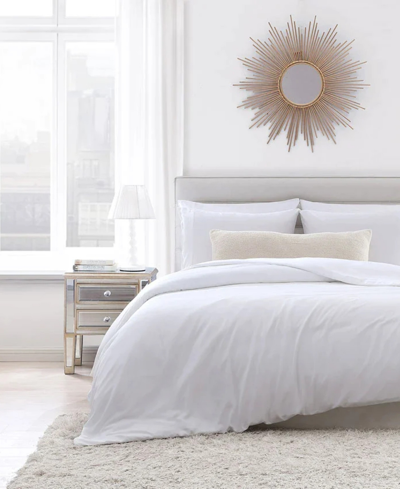 Sunday Citizen Viscose From Bamboo Duvet Cover, Full/queen In White