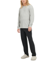 Ugg Men's Waylen Pajama Shirt & Pants Set In Grey Heather / Black