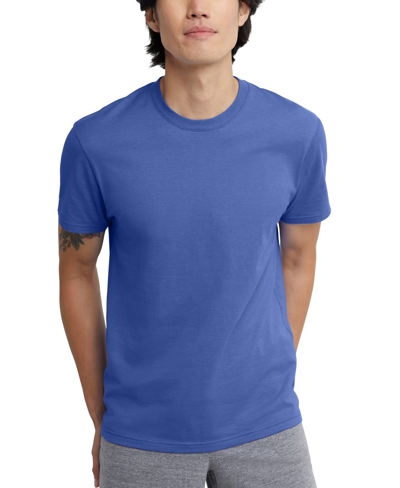 Alternative Apparel Men's Hanes Originals Cotton Short Sleeve T-shirt In Deep Forte Blue