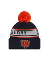 NEW ERA PRESCHOOL BOYS AND GIRLS NEW ERA NAVY CHICAGO BEARS REPEAT CUFFED KNIT HAT WITH POM