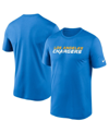 NIKE MEN'S NIKE POWDER BLUE LOS ANGELES CHARGERS WORDMARK LEGEND PERFORMANCE T-SHIRT