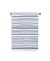 Cassadecor Urbane Stripe Cotton Wash Towel, 13" X 13" In Demin Blue,white