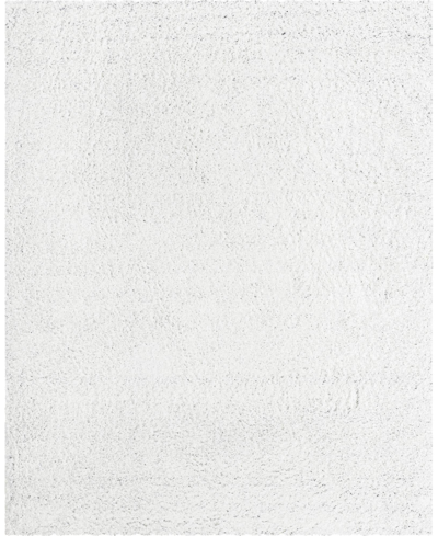 Bayshore Home Always Shag Solid 8' X 10' Area Rug In White