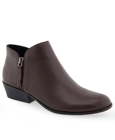 Aerosoles Collaroy Boot-ankle Boot In Java Leather